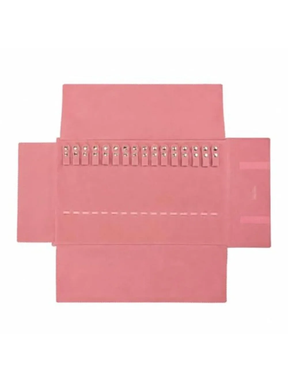 Velvet Jewelry Roll Travel Jewelry Organizer Necklace Bracelet Storage Case Bag